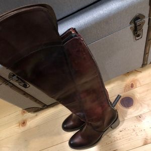Size 9 AUTHENTIC HIGH-OVER THE KNEE LEATHER BOOTS